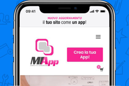 il mio sito come un app